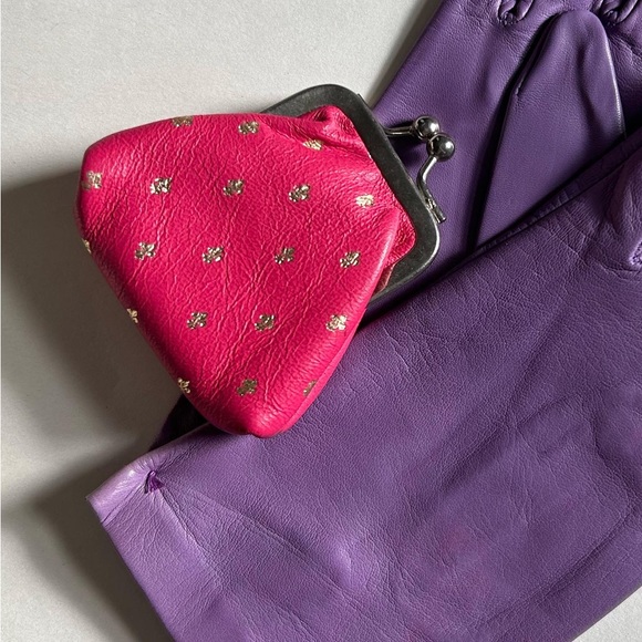 NEW Lavender Italian Leather Driving Gloves- Unlined - Picture 3 of 4